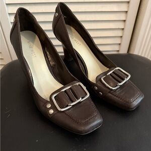 Nine West Brown Buckle Women's Shoes
